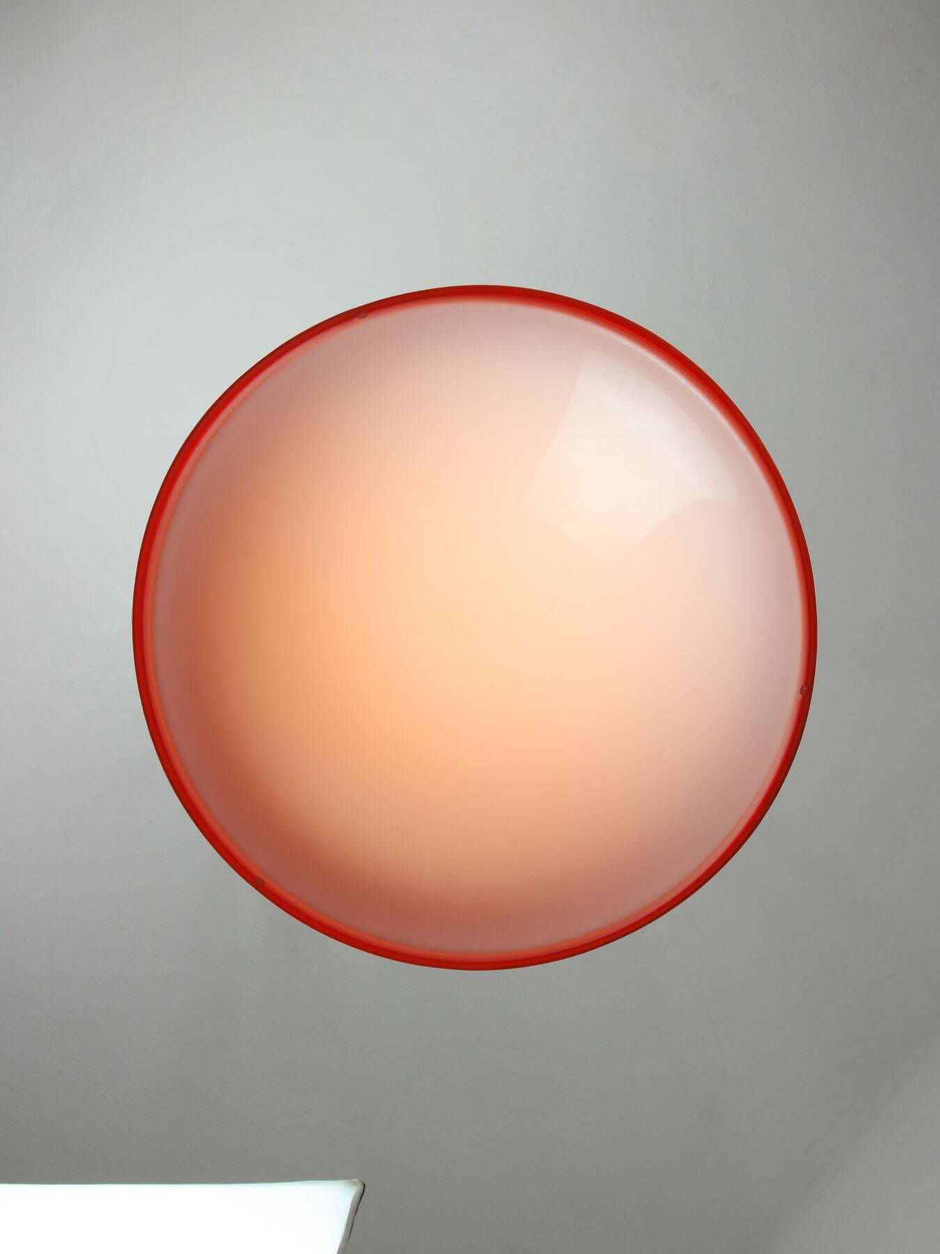 Italian Space Age Pendant in Plexiglass and Chrome, 1970s