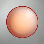 Italian Space Age Pendant in Plexiglass and Chrome, 1970s