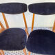 Set of 4 Baumann style chairs, unicorn model.