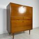 1960s Vintage Minimalistic Walnut Cabinet/Secretary