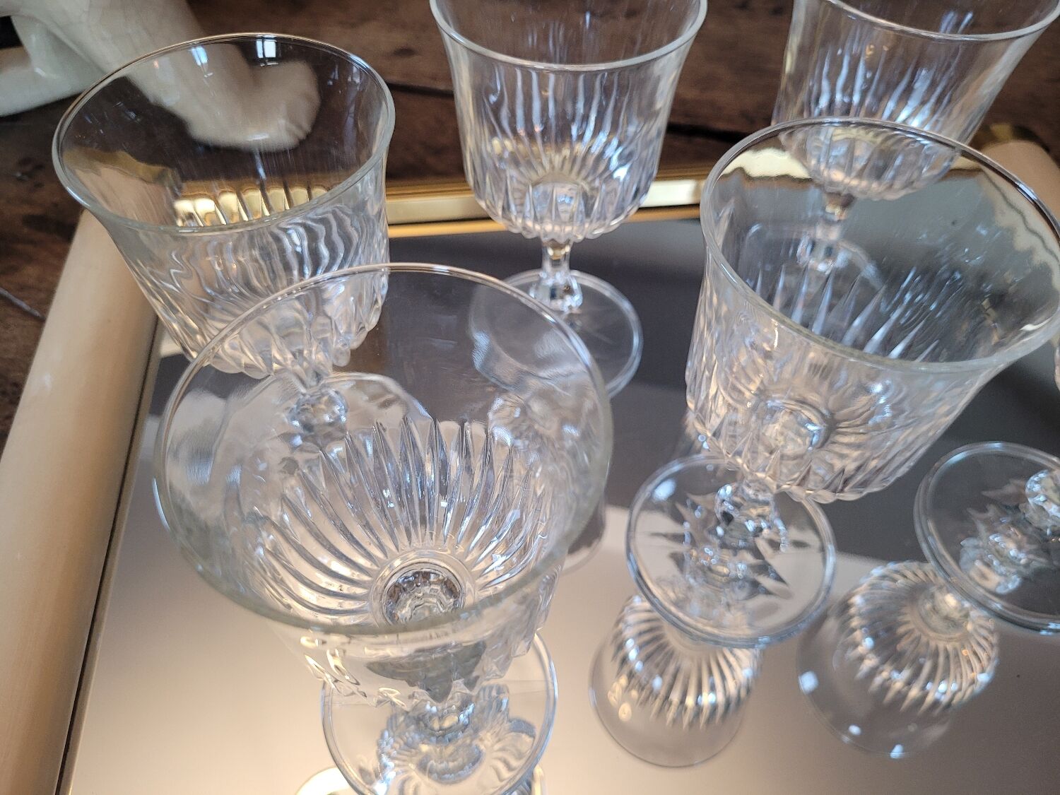 70's stemware