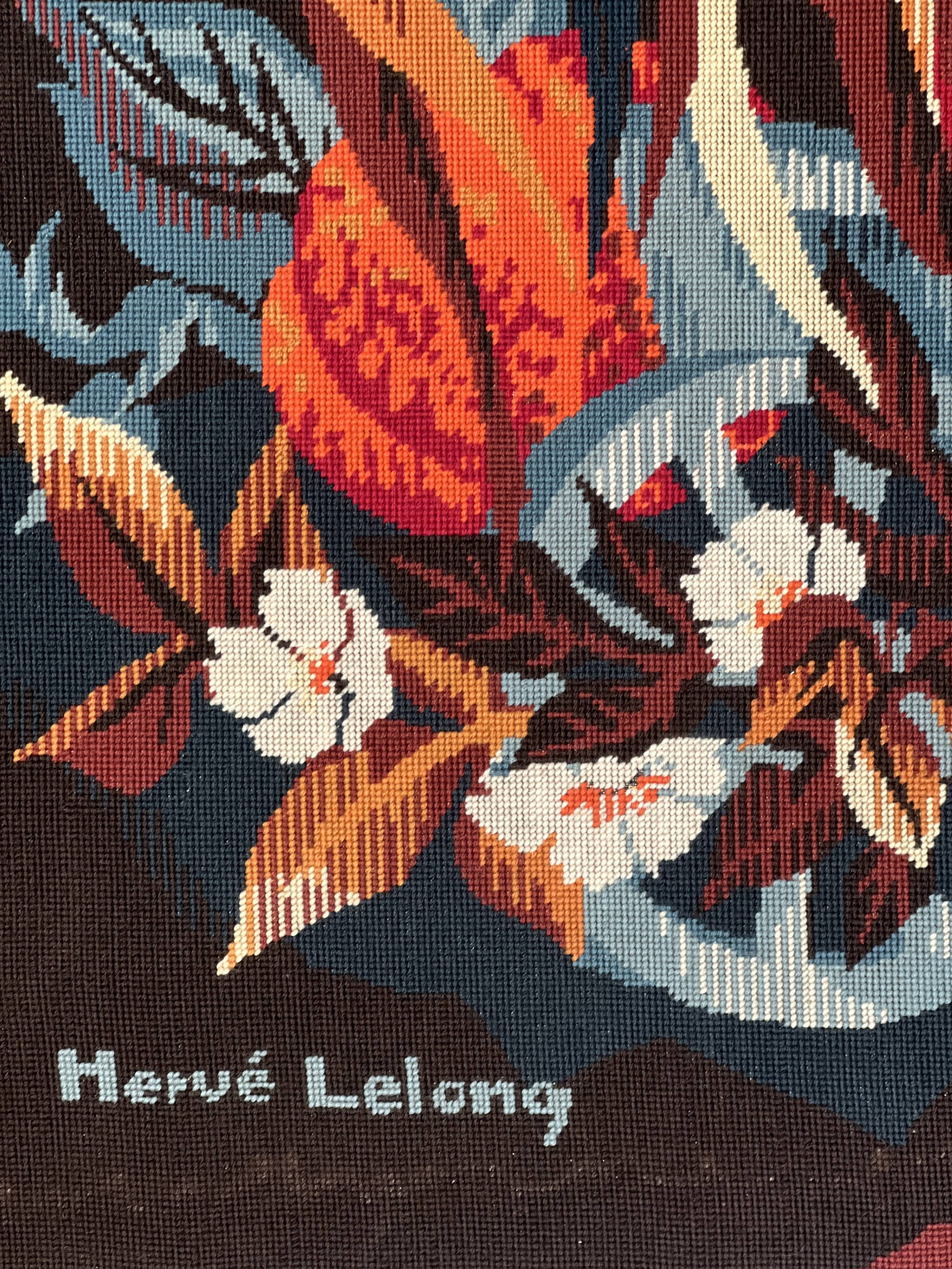 Tapestry on frame by Hervé Lelong
