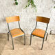 Paire de chaises d’école Mullca taille adulte