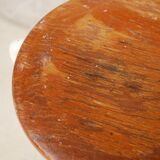 Vintage metal and wood workshop stool