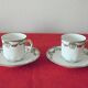 Lot 4 coffee cups and ss-cups Limoges porcelain