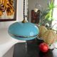 Blue opaline bowl with silver trim