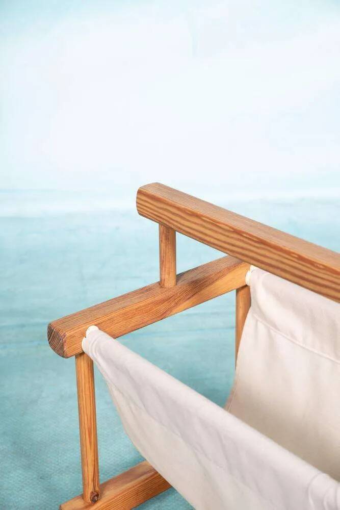 Bohemian magazine rack in vintage 70s pine style.