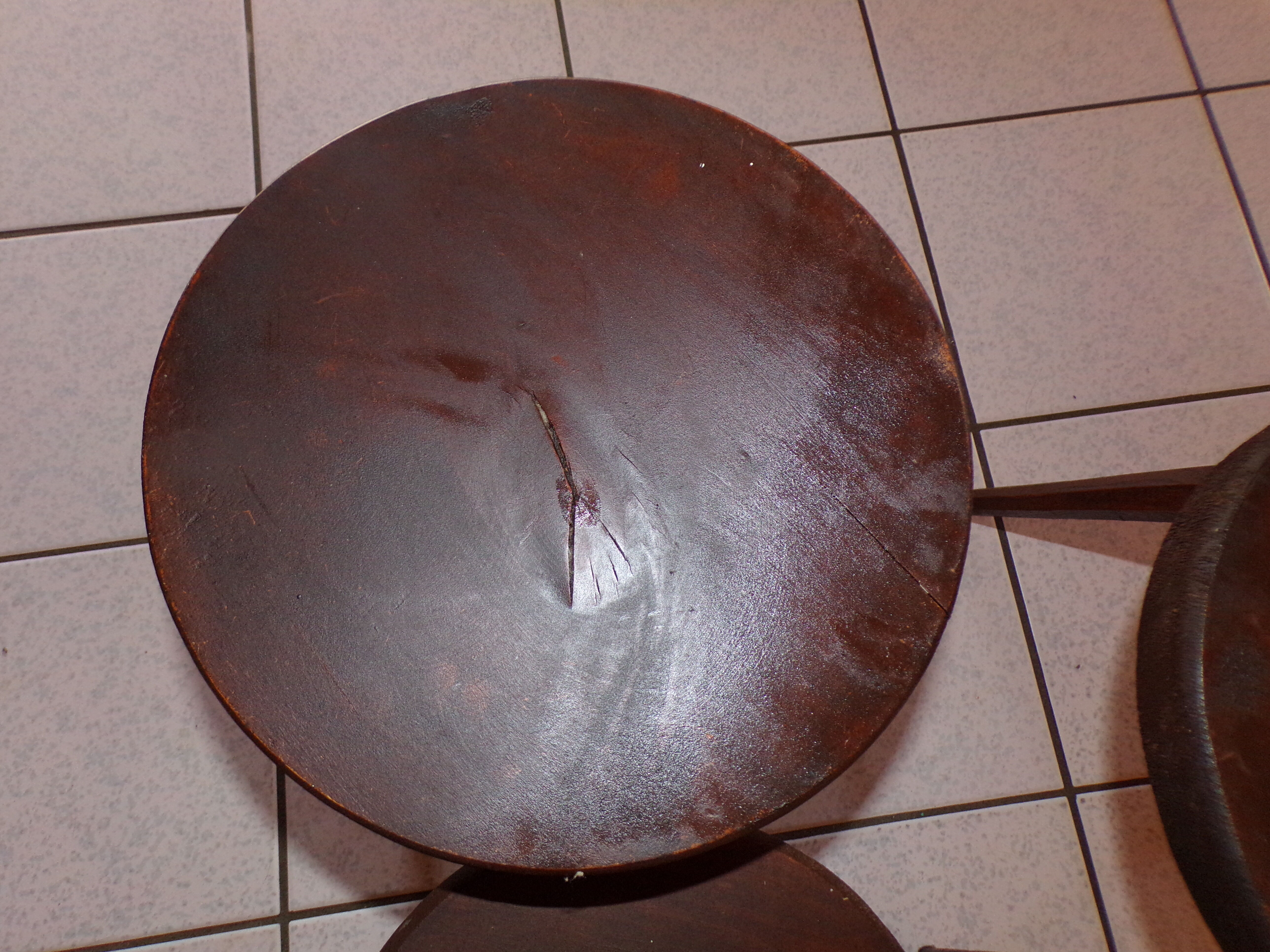 Lot of 3 tripod stools