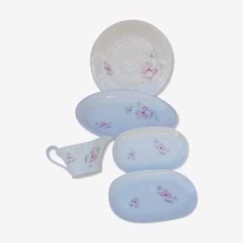 5 dishes faience service