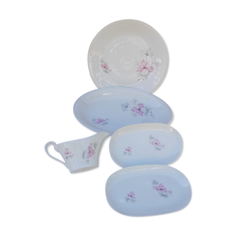 5 dishes faience service