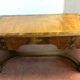 Empire-style flat desk in mahogany Top leather 20th century