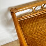 Bamboo and wicker shelf