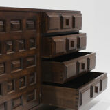 Spanish brutalist sideboard credenza