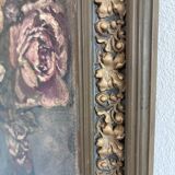 Vintage original flower oil painting, flower still life art