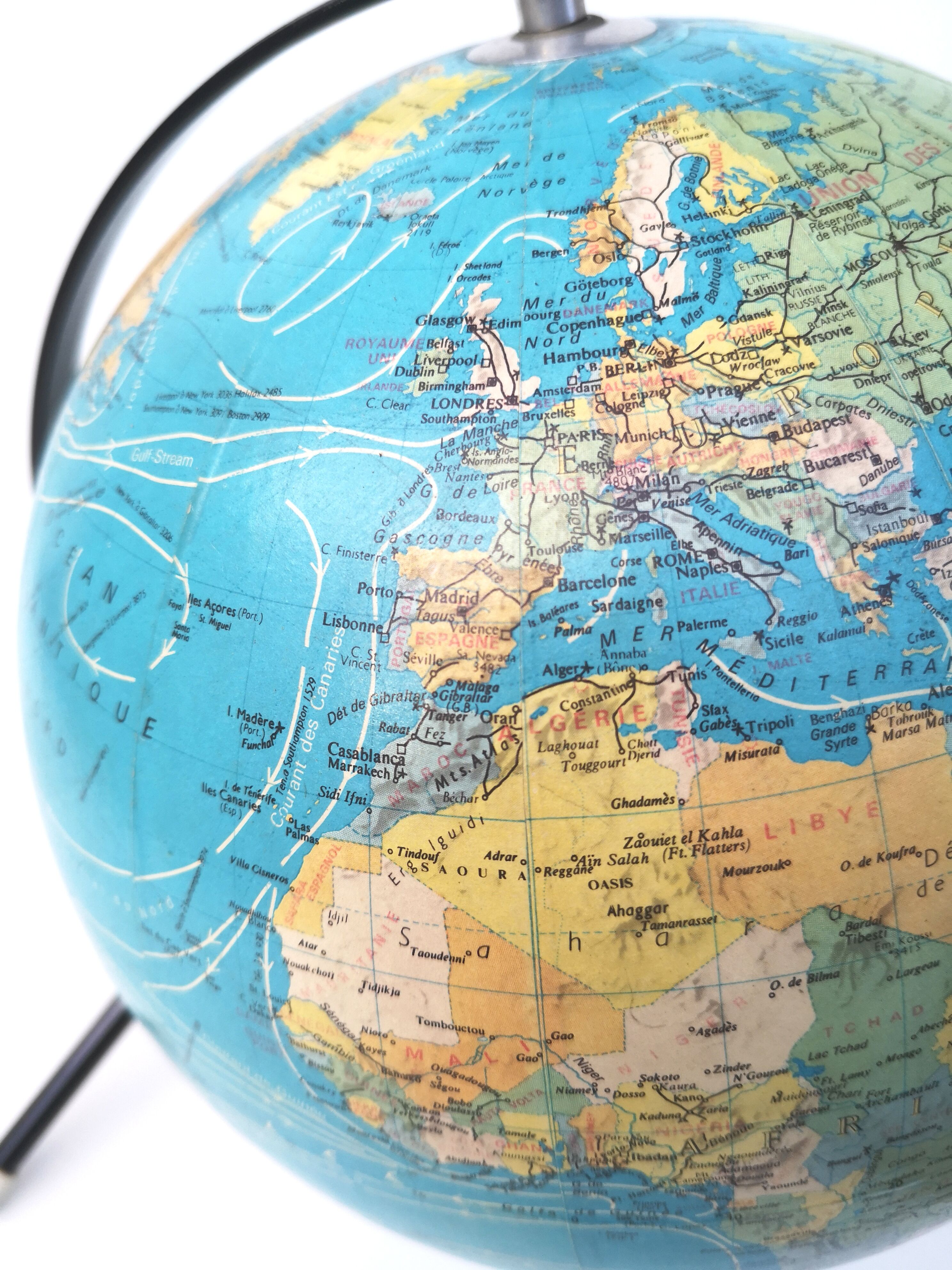 Terrestrial globe Taride 1971