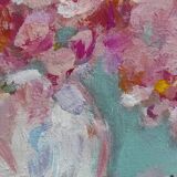 Tableau au bouquet Rose