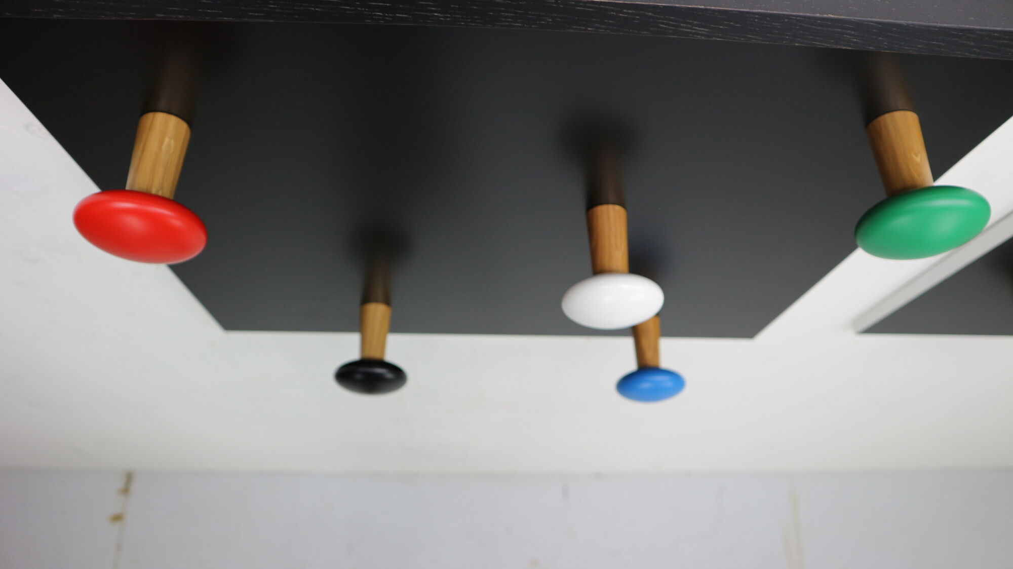 Set of 2 coat racks LC17 by Le Corbusier for Cassina, 2010, Italy