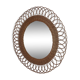 Vintage wicker mirror