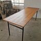 Refectory table Mullca metal and wood 1960