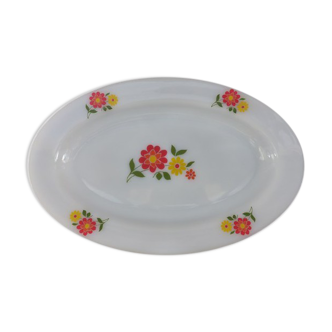 Vintage Arcopal oval dish