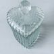 Glass heart candy box
