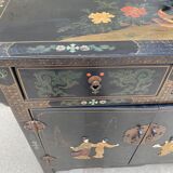 Chinese furniture console 1960 lase wood