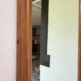 Miroir scandinave en teck massif 1970