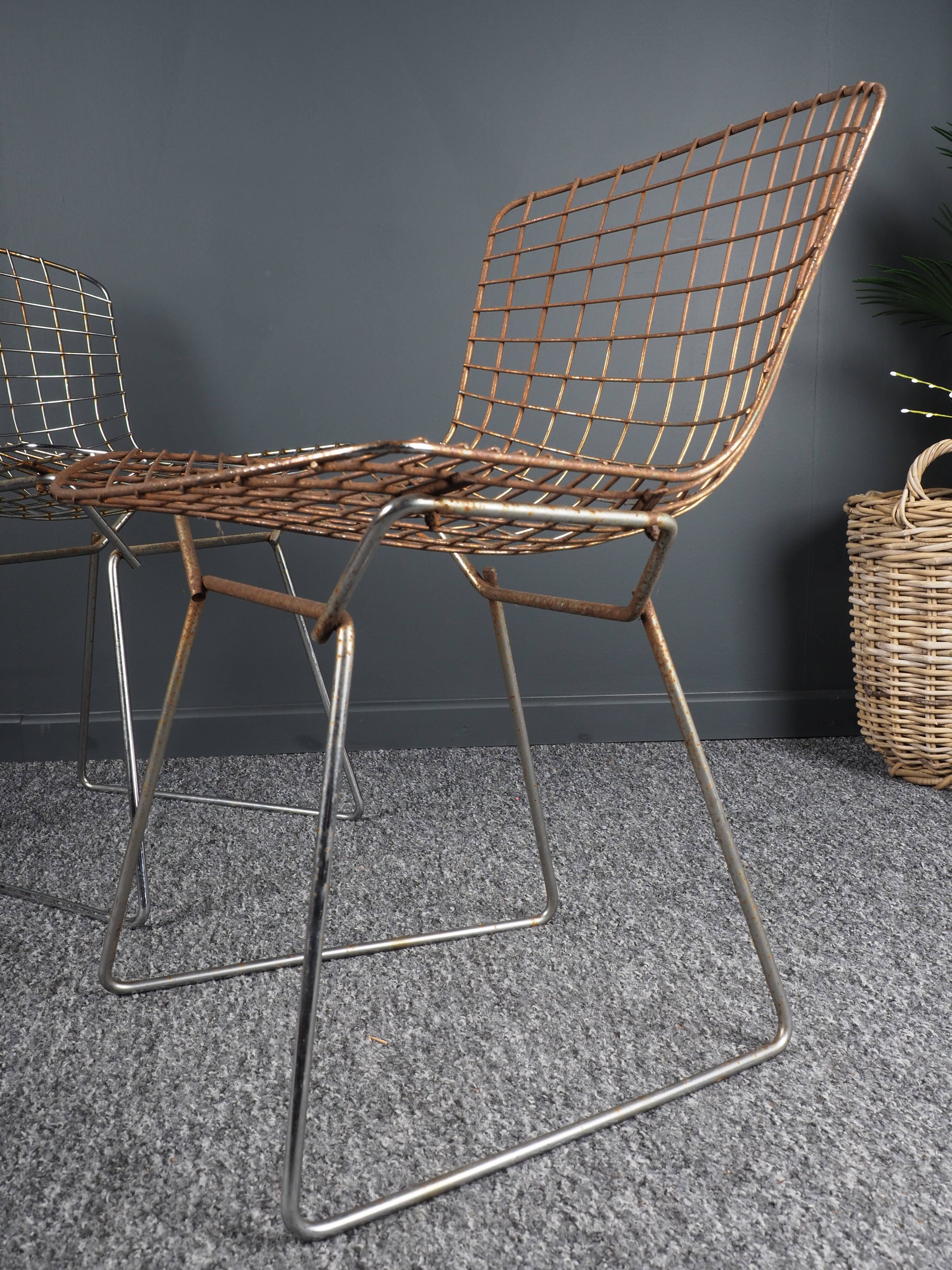 Pair of chairs by Harry Bertoia 80