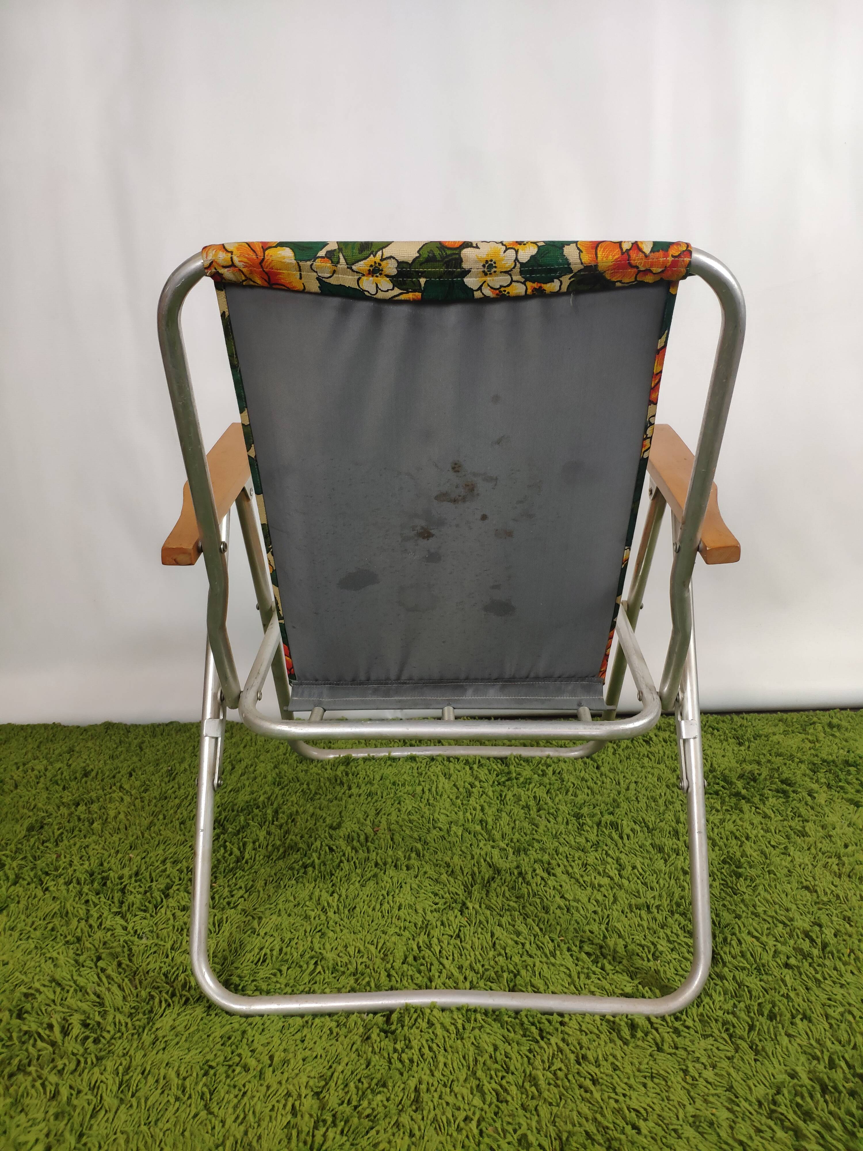 Foldable chair camping vintage floral décor Pouch DDR