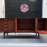 Rosewood and afromosia sideboard