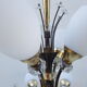 Brass chandelier with 12 fires, 60