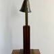 Art Deco table lamp in wood and brass
