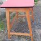 Old wooden children's desk feet vintage compass xxeme