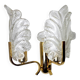 “Leaves” wall lamp by Carl Fagerlund, Murano glass, Germany, 1970