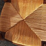 6 rustic Paillé chairs in Louis XV style