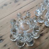 Set of 2 glass candle holders, Reims