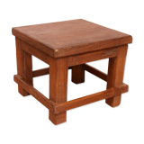 Old small Burmese teak workshop bedside table