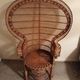 Fauteuil vintage Emmanuelle de Kok maison en osier et bambou 1970