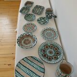 Robert Picault Vallauris France set of 12 Mid Century ceramics