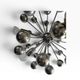 Vintage chrome pendant lamp / sputnik chandelier cosack leuchten