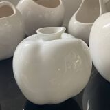 Set of 6 vintage ceramic fruit vases/cachepots