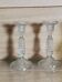 Set of 2 Vallerysthal pressed glass candle holders – 1920-1950, Art Deco