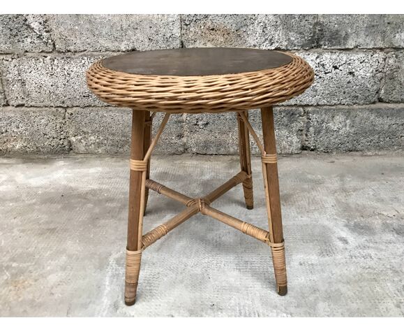 Guerdon Vintage Children S Coffee Table In Rattan Wit Old Wicker Bohemian 1950 Selency Old Rattan Wicker Bohemian 1950 Selency, Children’s Patio Furniture
