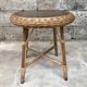 Guerdon vintage children's coffee table in rattan wit old rattan wicker bohemian 1950