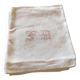 6 old damask linen napkins with a monogram