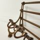 Brass wall coat rack