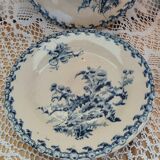 4 flat plates "thistles" from gien