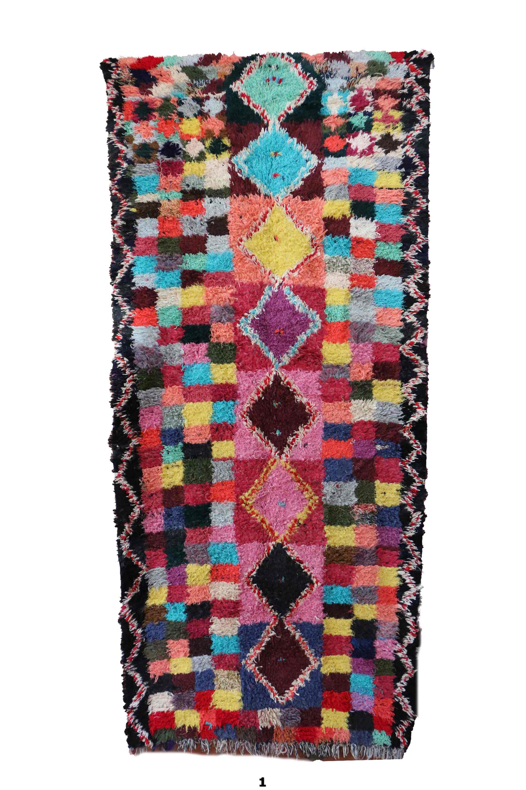 Moroccan carpet boucherouite - 116 x 270 cm