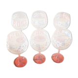 Glasses Pastis 51 rosé pool by six