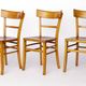 Set of 3 Vintage Frankfurter Chairs, 1970s Mid-Century Beech Dining Chairs,